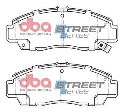 DBA Street Series Front Brake Pad Set | Honda Odyssey (00-13) (DB1393SS)