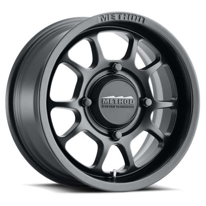 (set of 4) Method MR409 UTV Bead Grip Matte Black | 15x10" +0mm | 6x5.5in Wheel