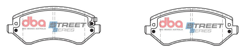 DBA Street Series Front Brake Pads | Chrysler Town & Country (01-07) (DB1828SS)