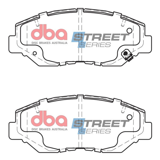 DBA Street Series 280mm Front Brake Pads | Acura ILX (13-15) 2.0L Excl Hybrid (DB1481SS)