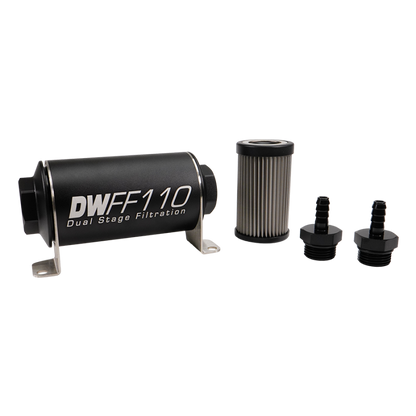 DeatschWerks Universal 5 Micron 110mm Fuel Filter Assembly (8-03-110-005K/-10/-38/-516/-6/-8)