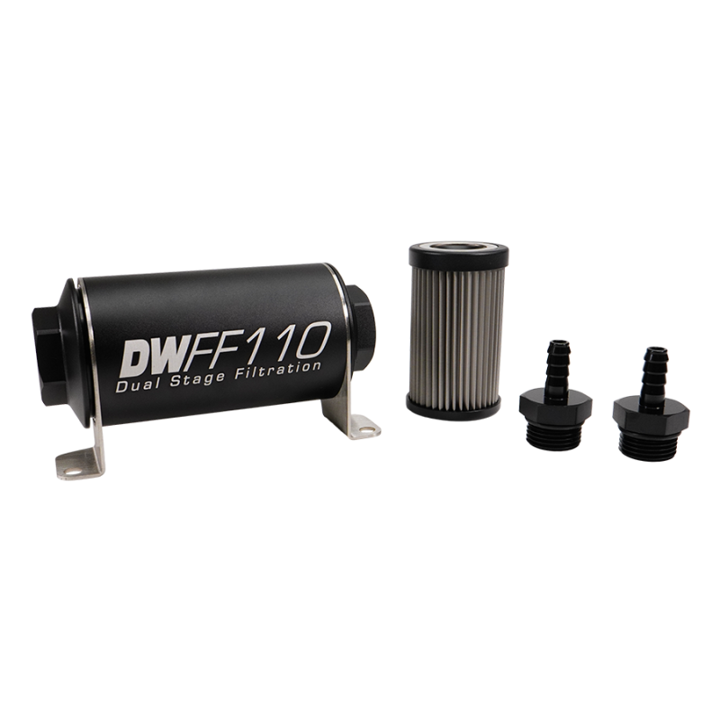 Deatschwerks Universal 40 Micron 110mm Fuel Filter Kit (8-03-110-040K-10/-38/-516/-6/-8)