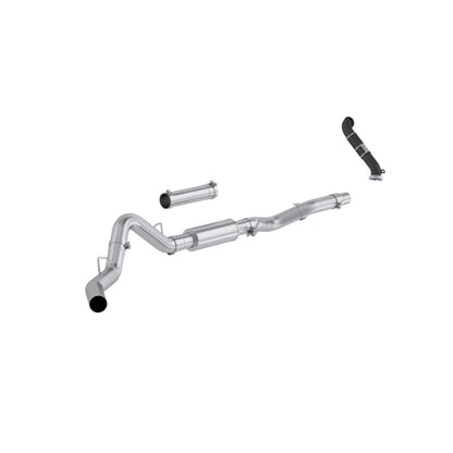MBRP Exhaust S6007P 4" Cat-Back Single Side w/Downpipe AL
