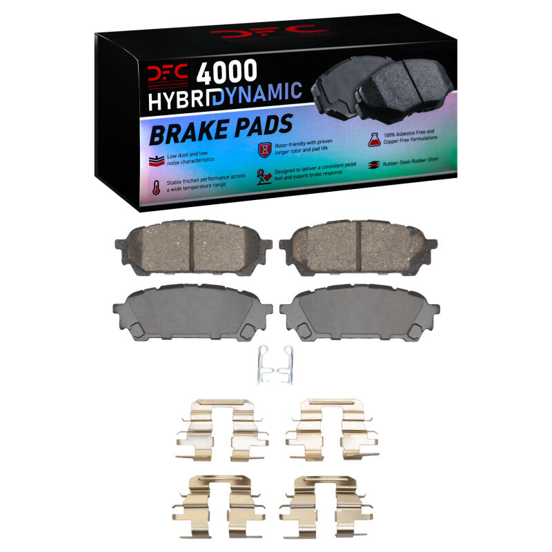 DFC HybriDynamic Rear Pads & Hardware Kit | Saab 9-2X (4000-1004-01)