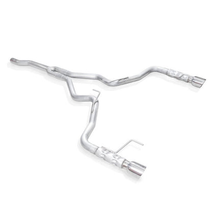 Stainless Works 2-1/2in Catback Retro Chambered Mufflers | Ford Mustang (15-16) (M15ECBSW)