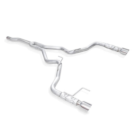 Stainless Works 2-1/2in Catback Retro Chambered Mufflers | Ford Mustang (15-16) (M15ECBSW)
