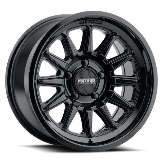 (set of 4) Method MR323 Gloss Black | 20x9" +12mm | 6x5.5in Wheel