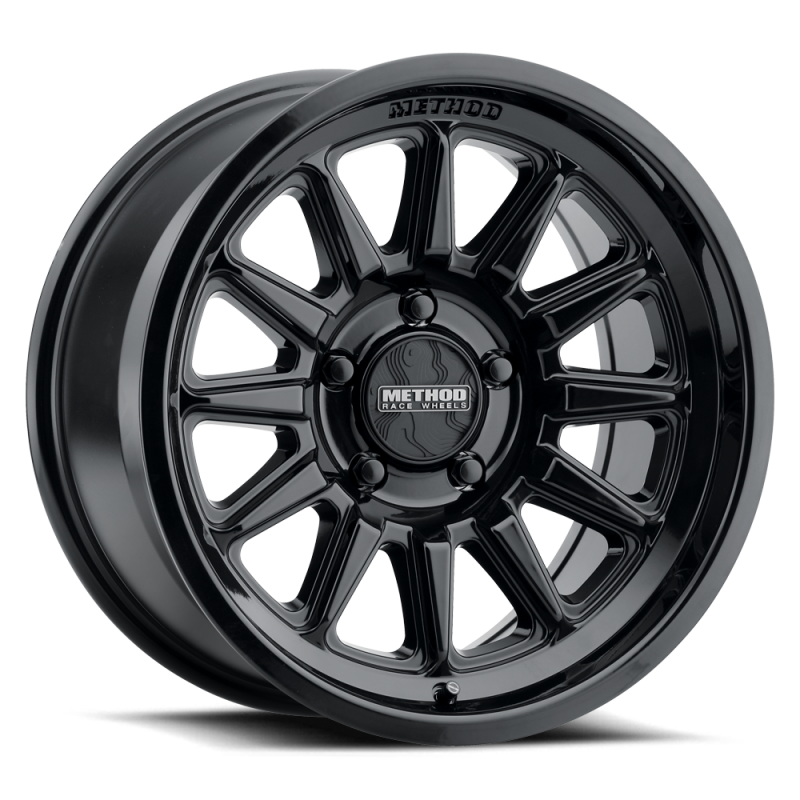 (set of 4) Method MR323 Gloss Black | 17x8.5" +0mm | 5x5in Wheel