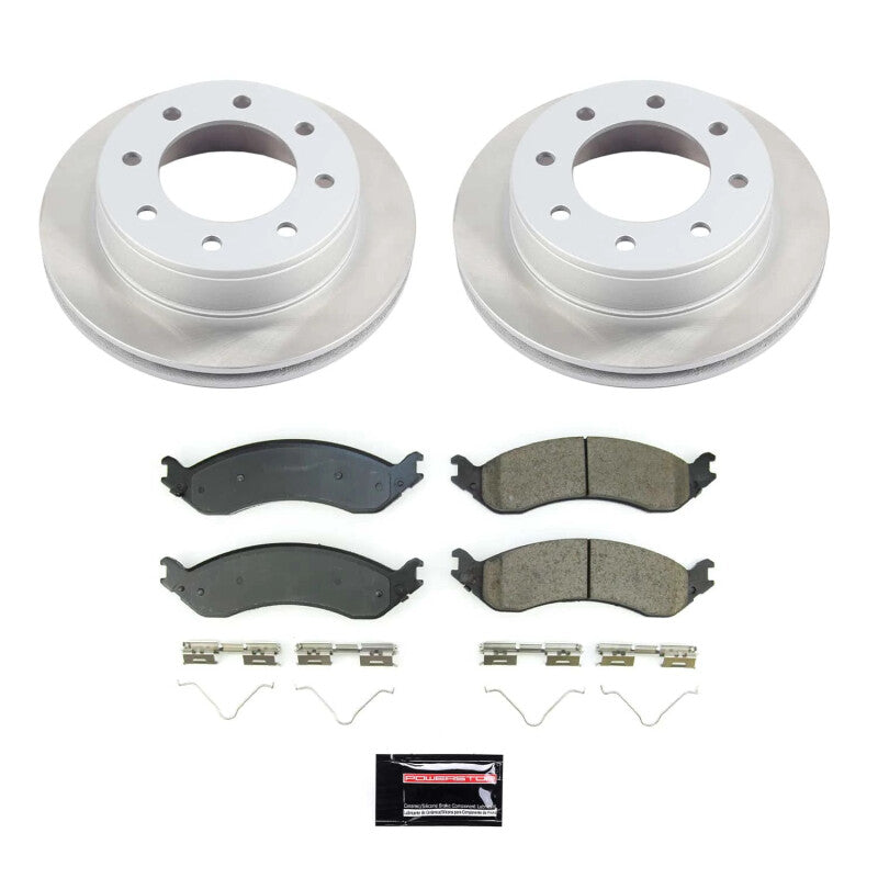 PowerStop 21-22 GMC Savana 3500 Rear Semi-Coated Rotor Kit (SC8767)