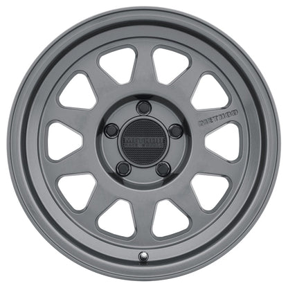 (set of 4) Method MR316 Gloss Titanium | 18x9" +18mm | 5x150mm Wheel