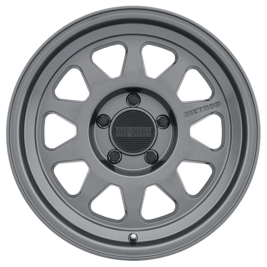 (set of 4) Method MR316 Gloss Titanium | 18x9" +18mm | 5x150mm Wheel