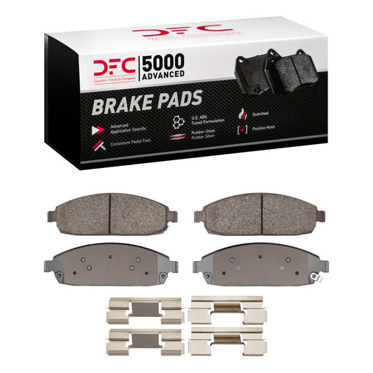 DFC 5000 Advanced Ceramic Brake Pads & Hardware Kit (FRONT): Jeep Grand Cherokee (05-10)