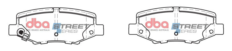 DBA Rear Street Series Brake Pads | Jeep Wrangler (07-17) (DB2003SS)