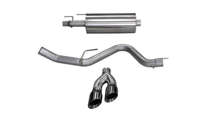CORSA Sport / 3.0 in Cat-Back 4.0 in Twin Tips | Ford F-150 EcoBoost 2015-2020 2.7T, 3.5T (14836)