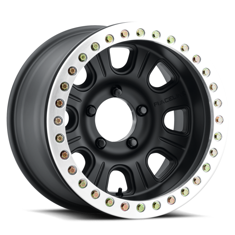 Raceline RT231 Monster Black & Machined Ring Beadlock | 17x9.5" -32mm | 6x139.7mm Wheel