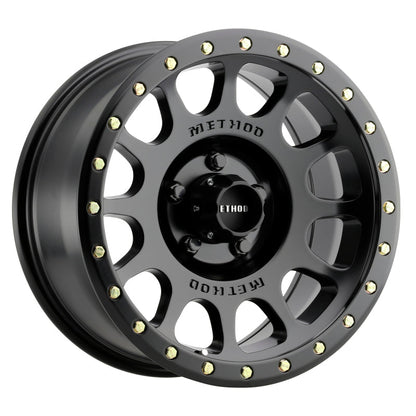 (set of 4) Method MR305 NV Matte Black | 17x8.5" +0mm | 5x150mm Wheel