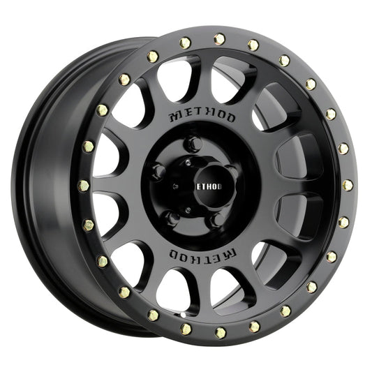 (set of 4) Method MR305 NV Matte Black | 17x8.5" +0mm | 5x4.5in Wheel