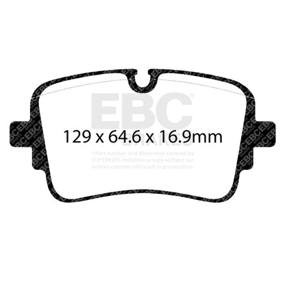 EBC Brakes DP32456C Redstuff Ceramic Low Dust Brake Pads for 20-23 A8 Quattro