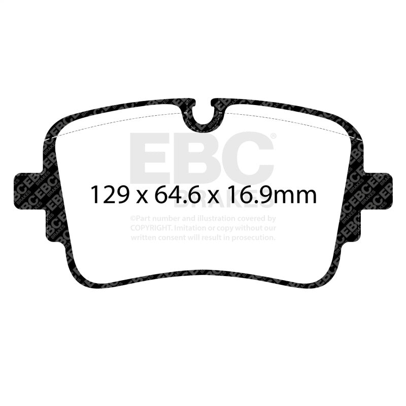 EBC DP42456R Rear Yellowstuff Pads for 20-24 Audi A8/S8/SQ7/SQ8 Quattro