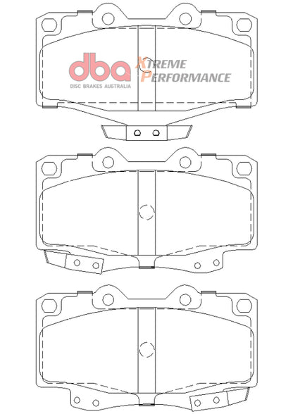 DBA Front Xtreme Performance Brake Pads | Toyota Land Cruiser (92-99) (DB1149XP)
