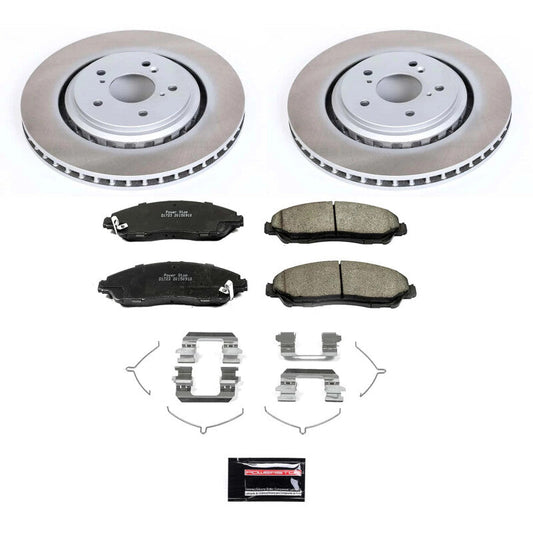 PowerStop 14-16 Acura MDX Front Semi-Coated Rotor Kit (SC6957)