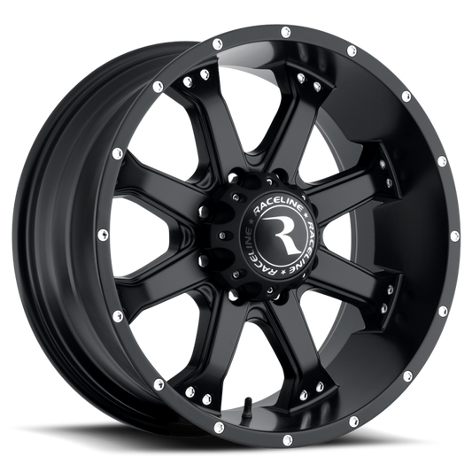 Raceline 991 Assault Satin Black | 17x9" +18mm | 5x127mm Wheel