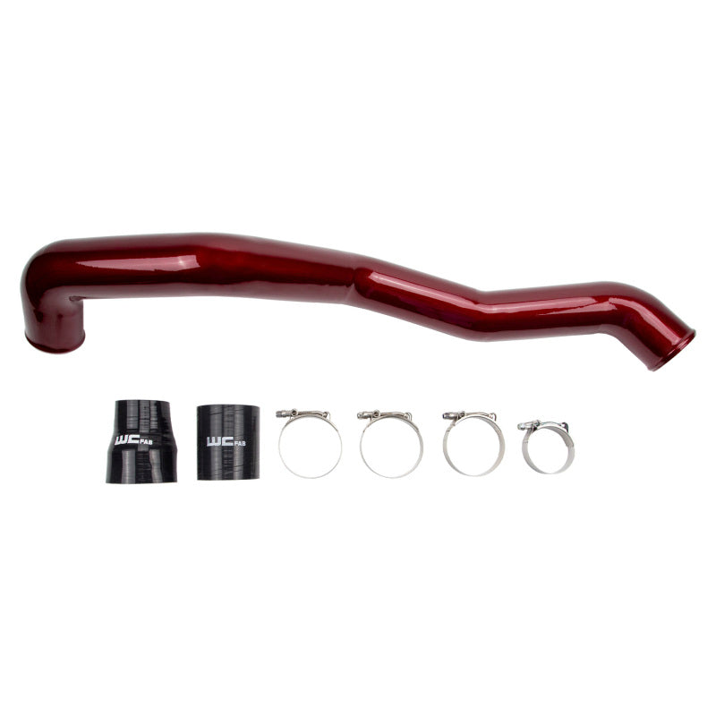 Wehrli 11-16 Chevrolet 6.6L LML Duramax Driver Side 3in Intercooler Pipe - WCFab Grey