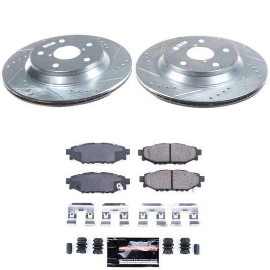 PowerStop 2024 Subaru Impreza Rear Z23 Evolution Brake Kit (K9304)