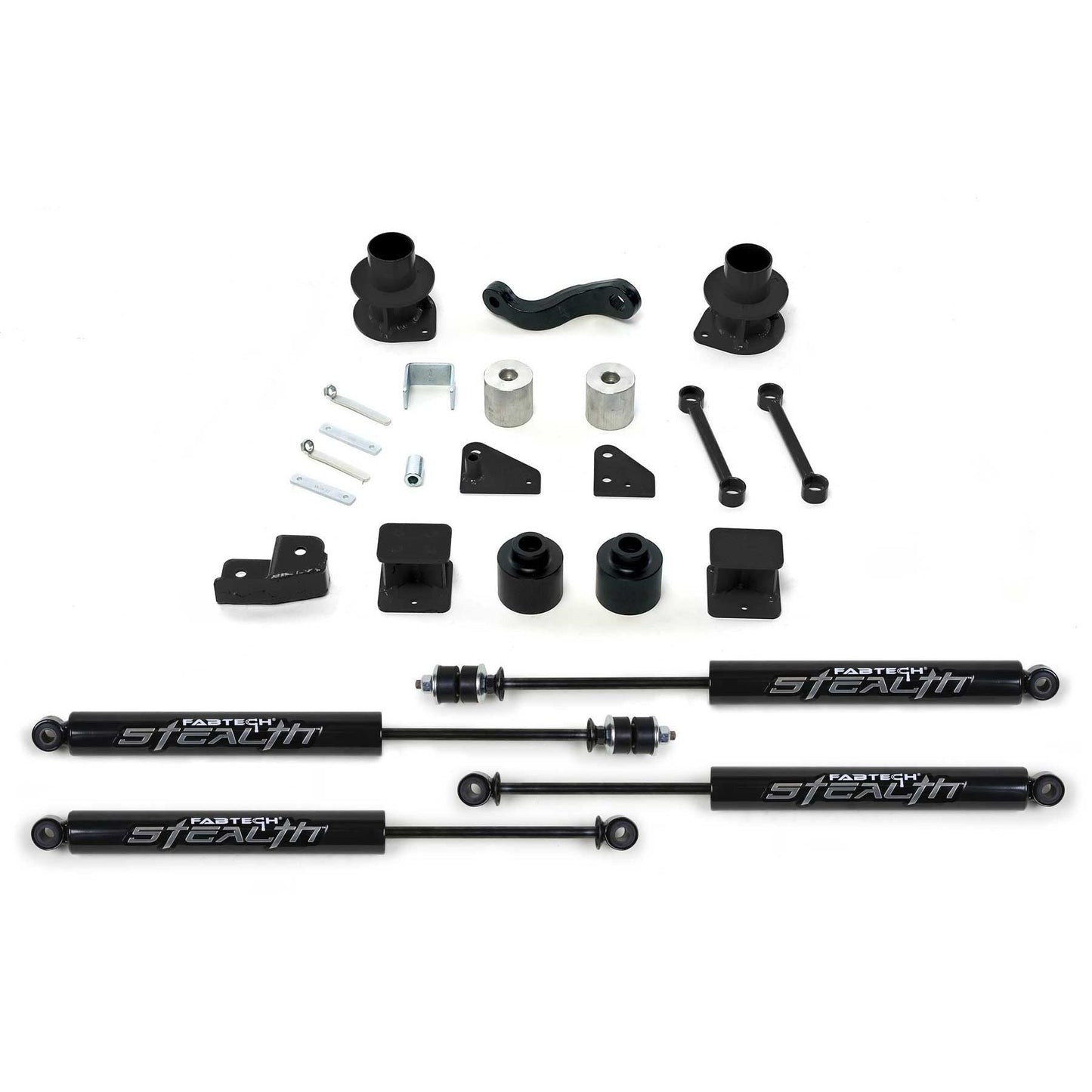 Fabtech 3" Basic Suspension System w/ Stealth | Jeep JK 4WD (07-18) (K4037M)