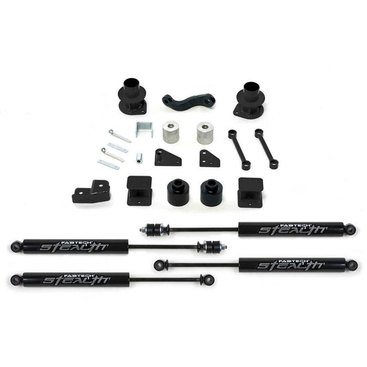 Fabtech 3" Basic Suspension System w/ Stealth | Jeep JK 4WD (07-18) (K4037M)