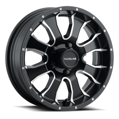 Raceline 860 Mamba Black & Machined | 15x6" +0mm | 6x139.7mm Wheel