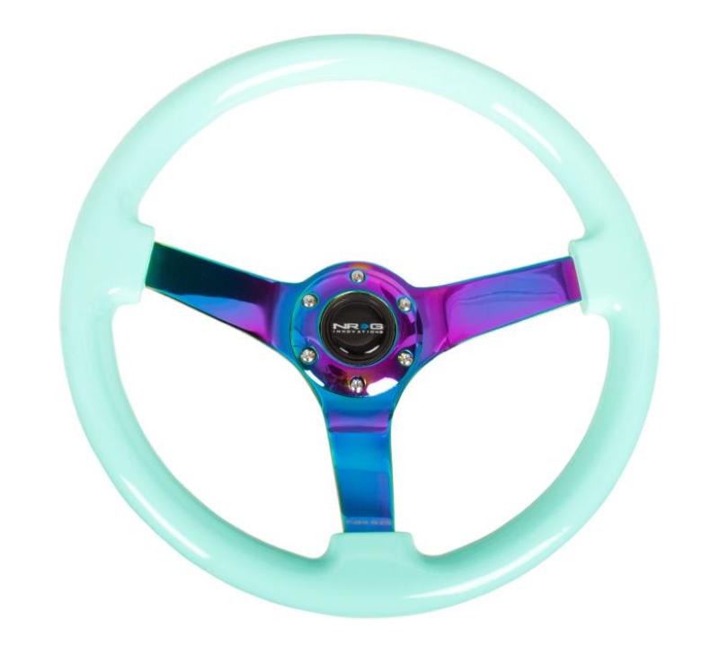 NRG 350MM 3" DEEP DISH WOOD GRAIN STEERING WHEEL