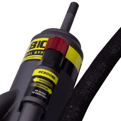 Bilstein B8 8100 (Bypass) Suspension Rear Left Shock Absorber for 2005-2015 Toyota Tacoma - 23.94 in. Extended, EVO Grey