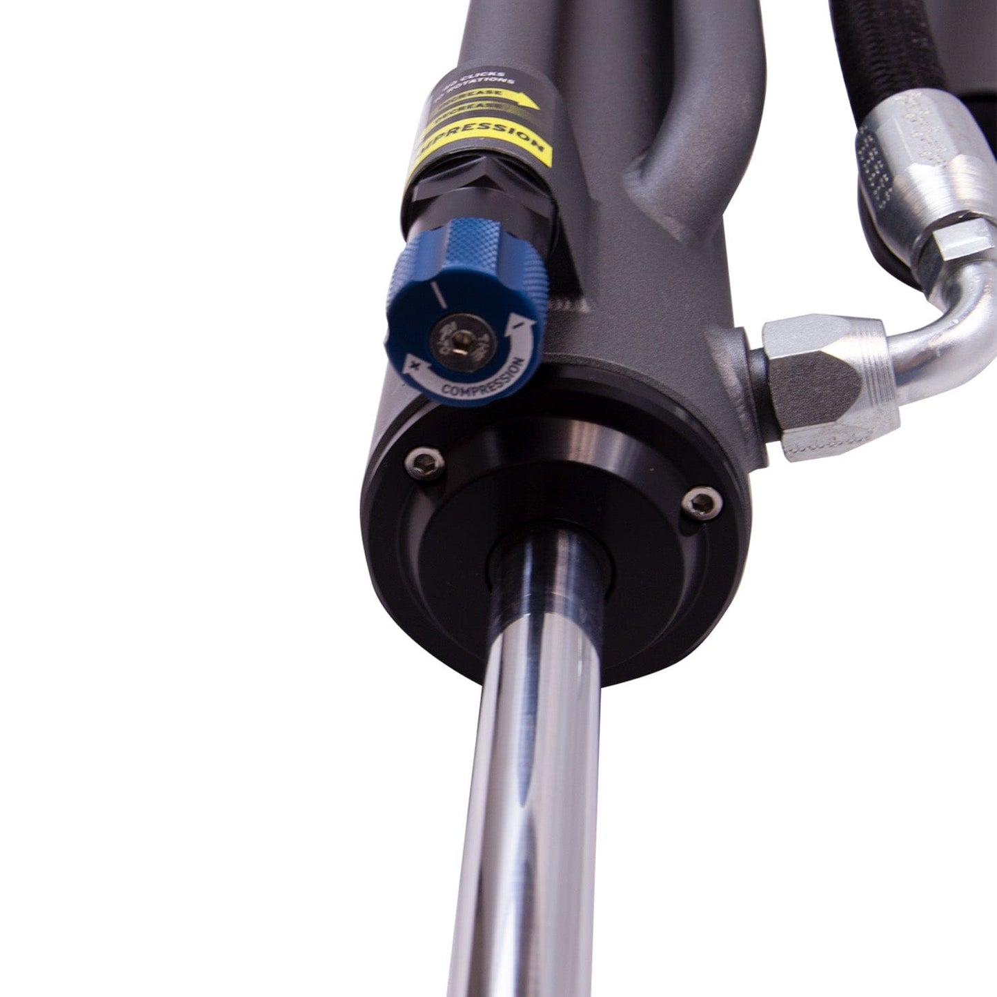 Bilstein B8 8100 (Bypass) Suspension Rear Left Shock Absorber for 2005-2015 Toyota Tacoma - 23.94 in. Extended, EVO Grey