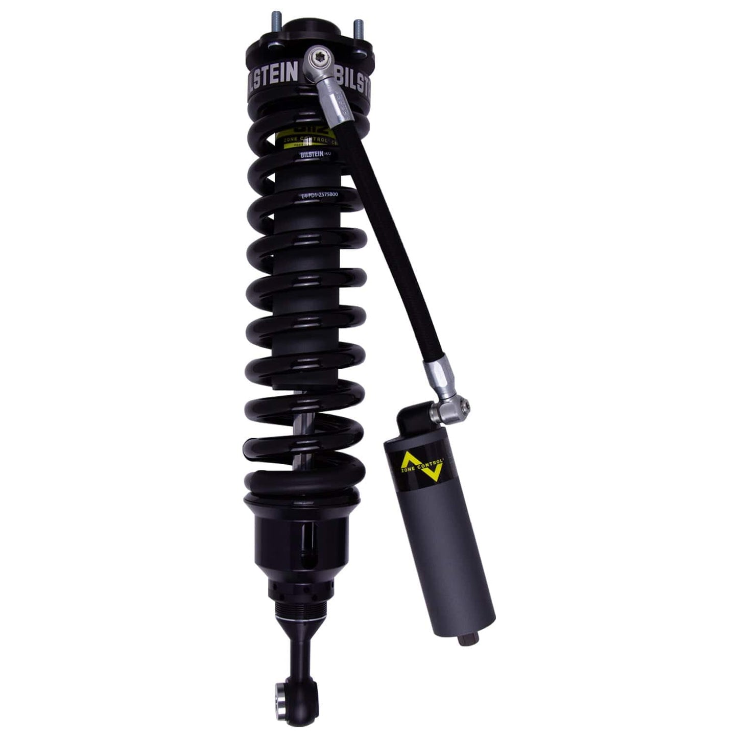 Bilstein B8 8112 (ZoneControl CR) Front Left Shock Absorber and Coil Spring Assembly for 2007-2021 Toyota Tundra 4WD - 25.79 in. Extended, EVO Grey