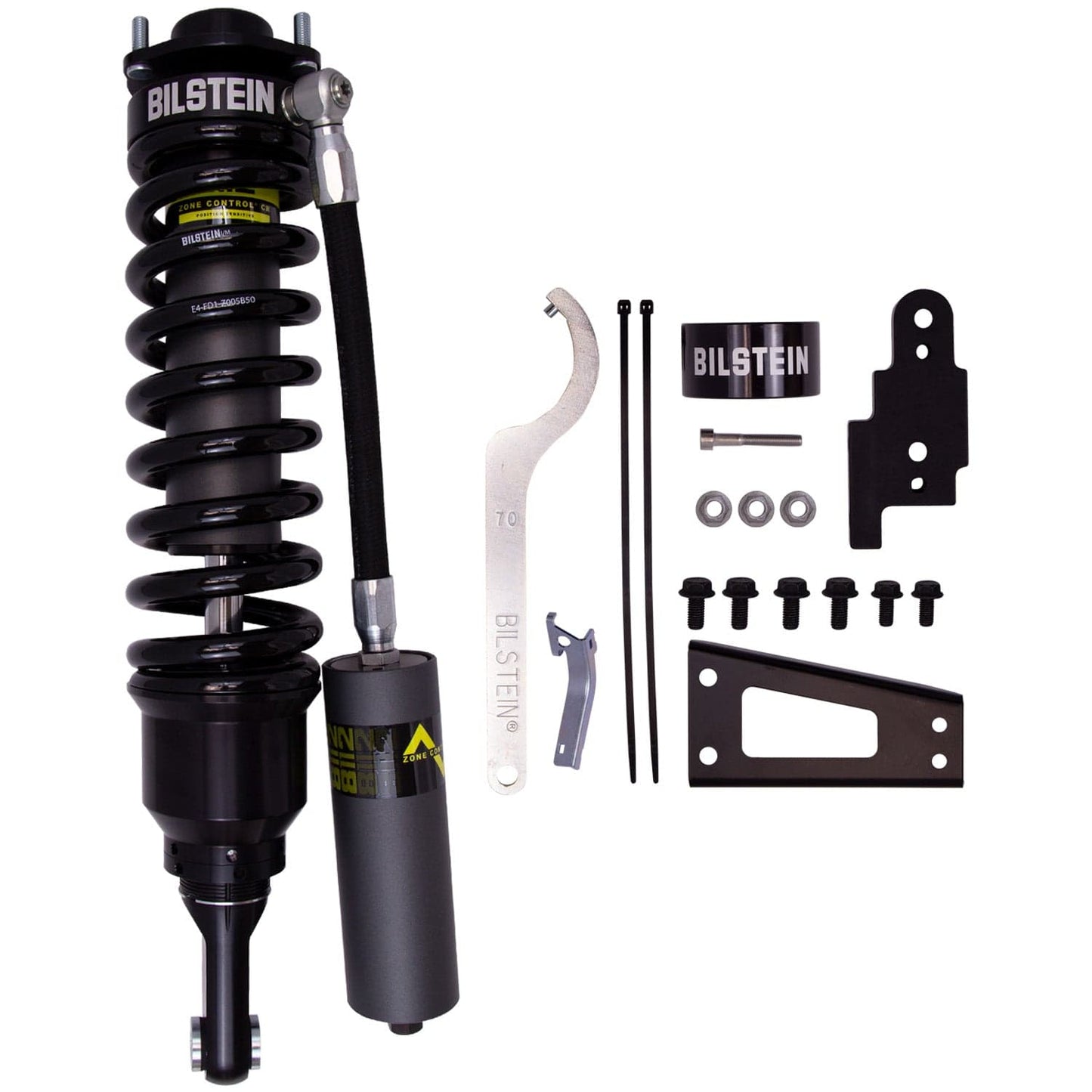 Bilstein B8 8112 (ZoneControl CR) Front Right Shock Absorber and Coil Spring Assembly for 2005-2015 Toyota Tacoma - 17.43 in. Collapsed