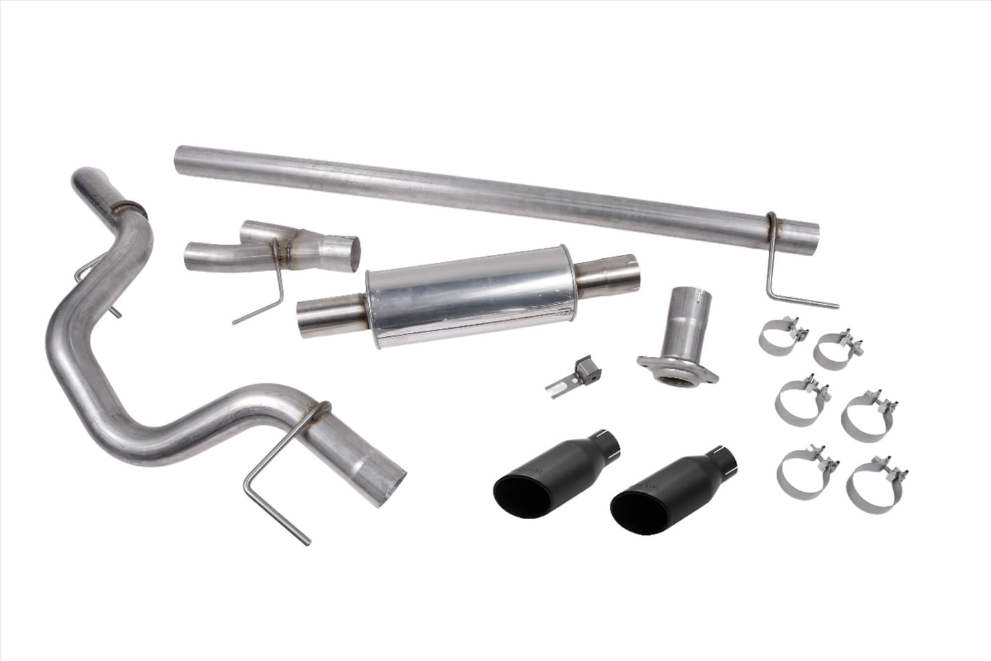 Roush For 21-25 Ford F-150 5.0L V8 Catback Exhaust W/ Black Tips - 422266-BLK