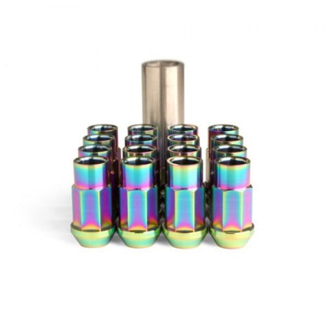 BLOX Racing 12x1.25/12x1.5 7-Sided Forged TI Extended Lug Nut Set (BXAC-00131)