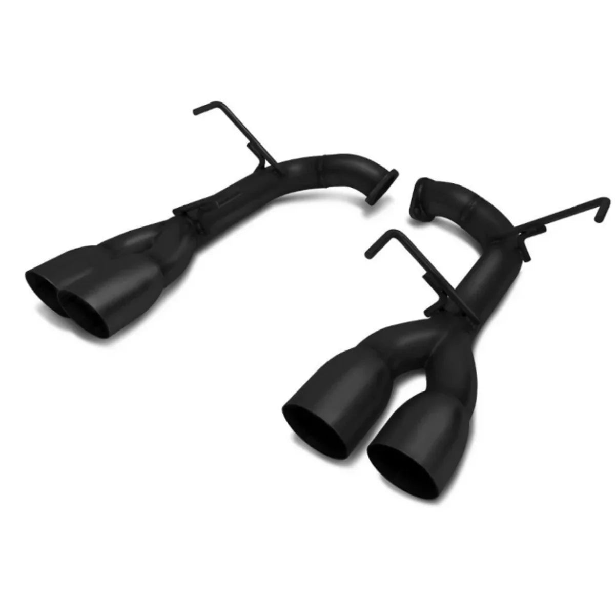 BLOX Racing 2022+ WRX Muffler Delete / Axle Back Single Wall 4in - Matte Black Tips