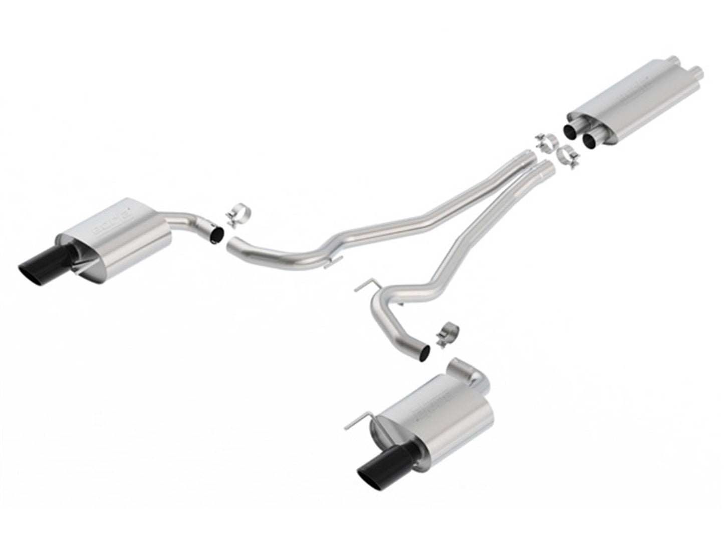 Borla Cat-Back Exhaust System - EC-Type - Touring | 2015-2017 Ford Mustang 5.0L (1014040)