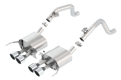 Borla Axle-Back Exhaust System - ATAK | 2014-2019 Chevrolet Corvette 6.2L (11869)