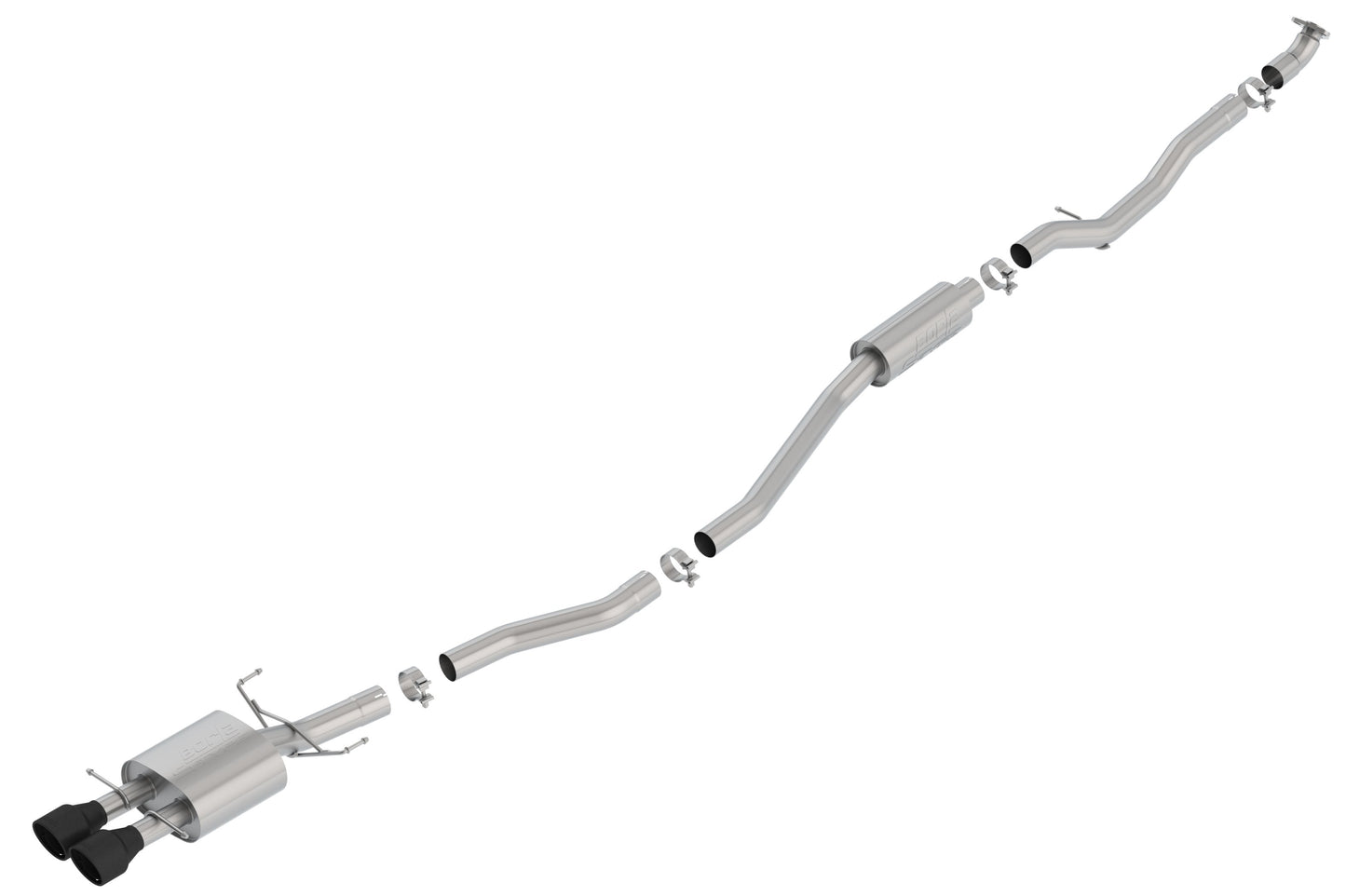 Borla Cat-Back Exhaust System - S-Type | 2017-2020 Honda Civic Si 1.5L Turbocharged (140803)