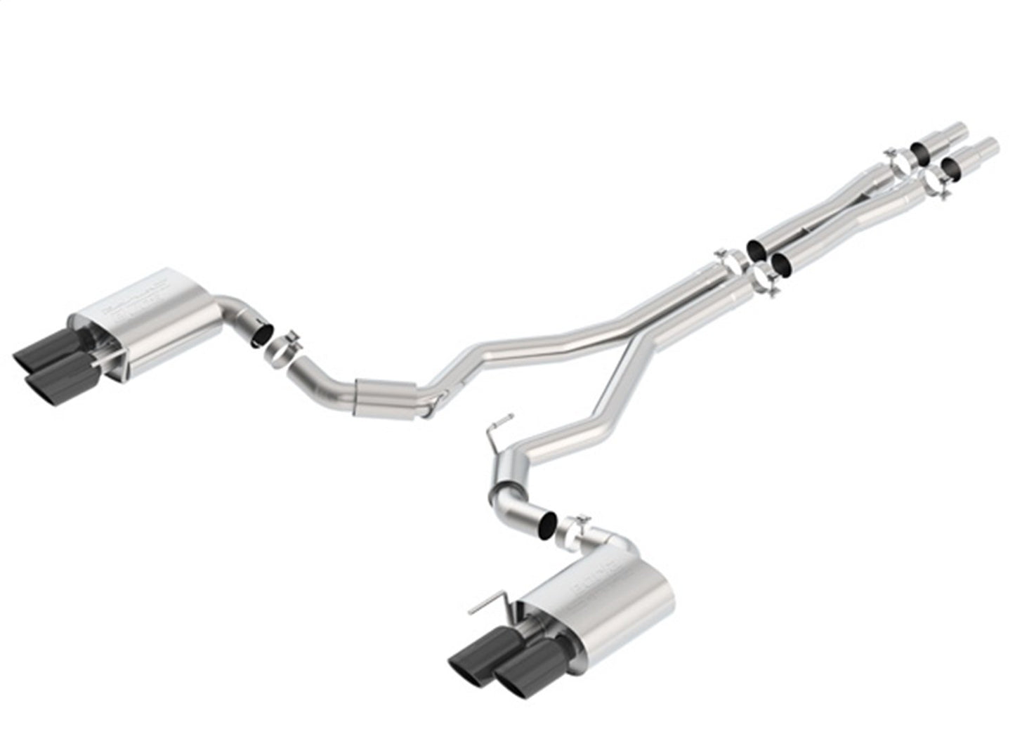 Borla Cat-Back Exhaust System - S-Type | 2018-2020 Ford Mustang Coupe 5.0L (140745)