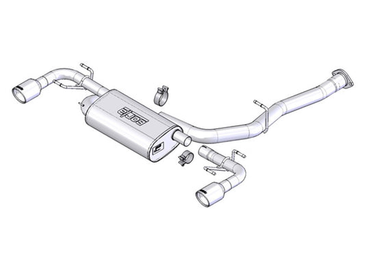 Borla Cat-Back Exhaust System - EC-Type | 2004-2009 Mazda RX-8 1.3L (1014015)