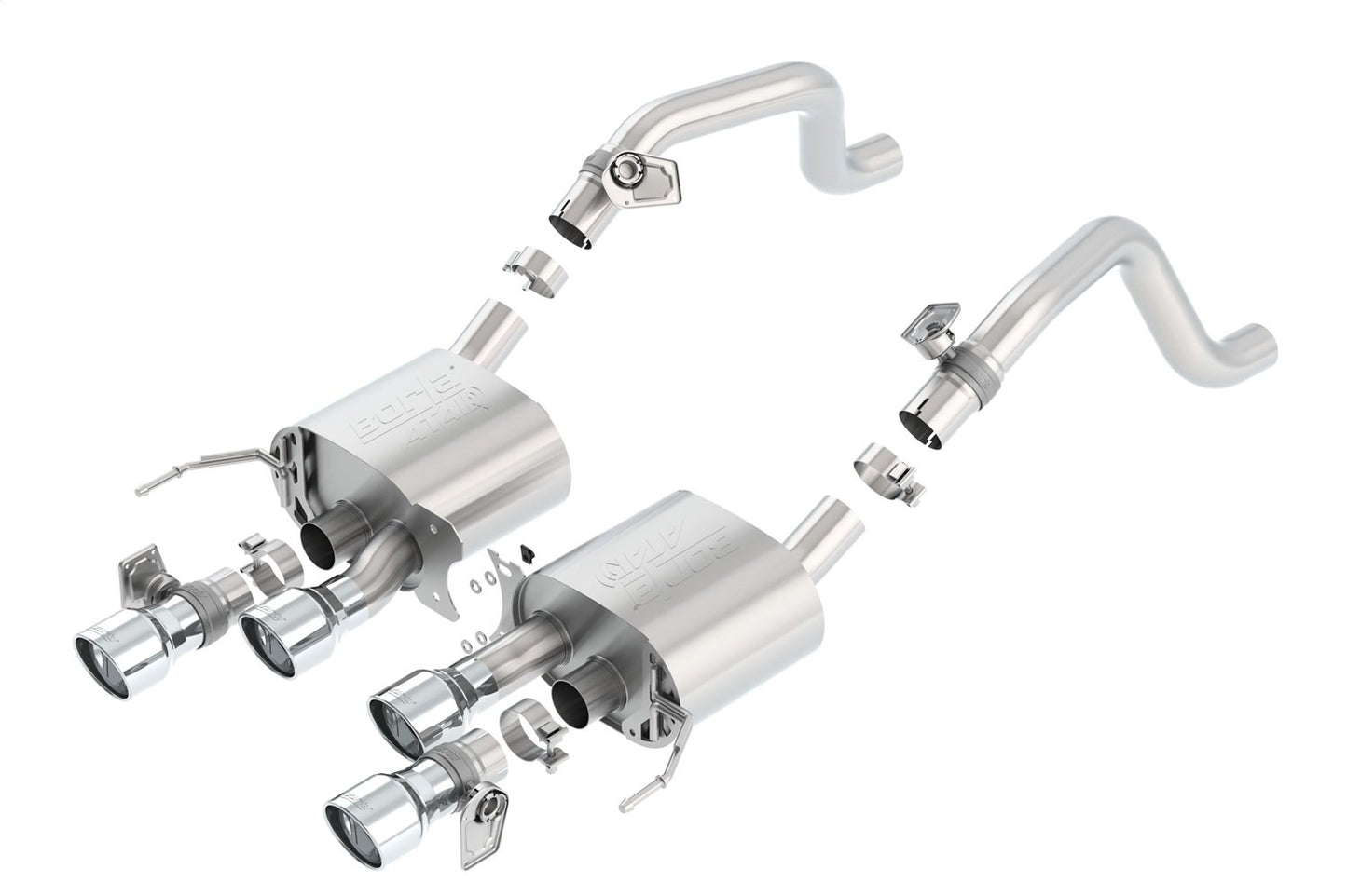 Borla Axle-Back Exhaust System - ATAK | 2014-2019 Chevrolet Corvette 6.2L (11875)