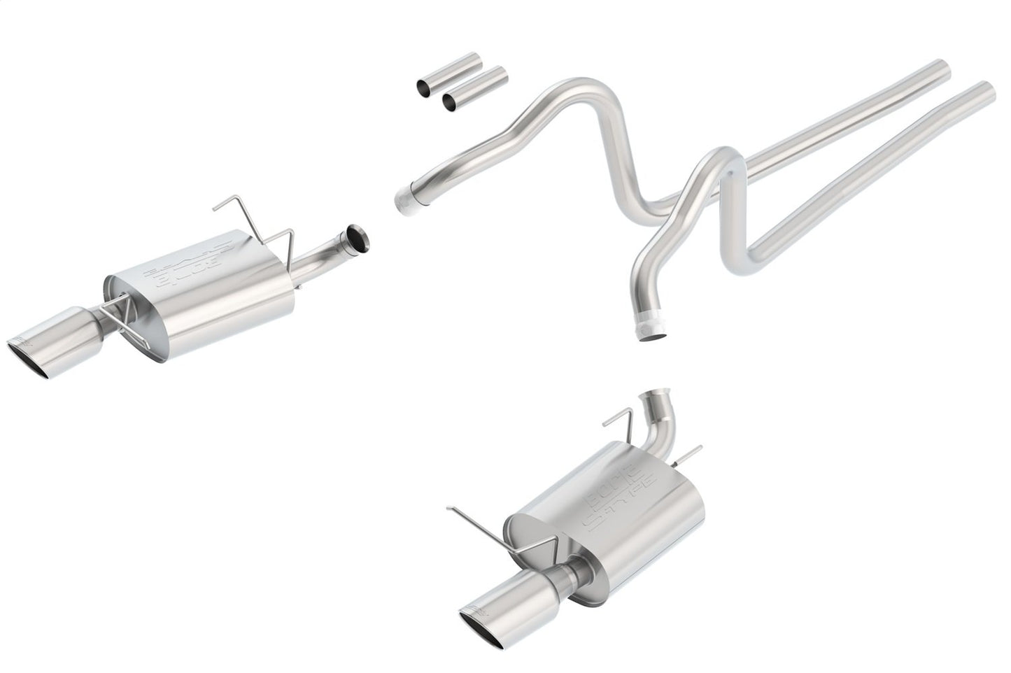 Borla Cat-Back Exhaust System - S-Type | 2011-2014 Ford Mustang 3.7L (140375)