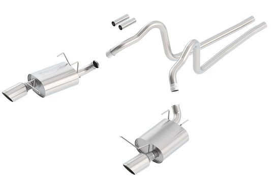 Borla Cat-Back Exhaust System - S-Type | 2011-2014 Ford Mustang 3.7L (140375)