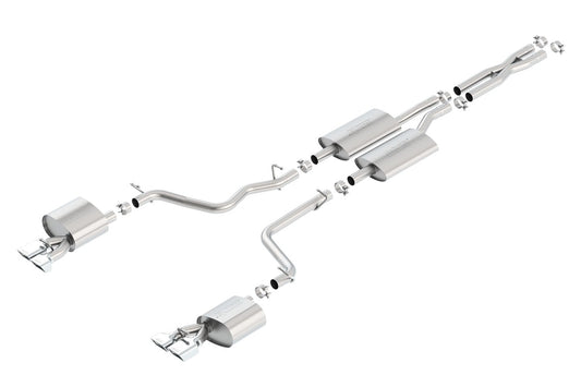 Borla Cat-Back Exhaust System - S-Type | 2011-2014 Dodge Challenger RWD 3.6L (140482)