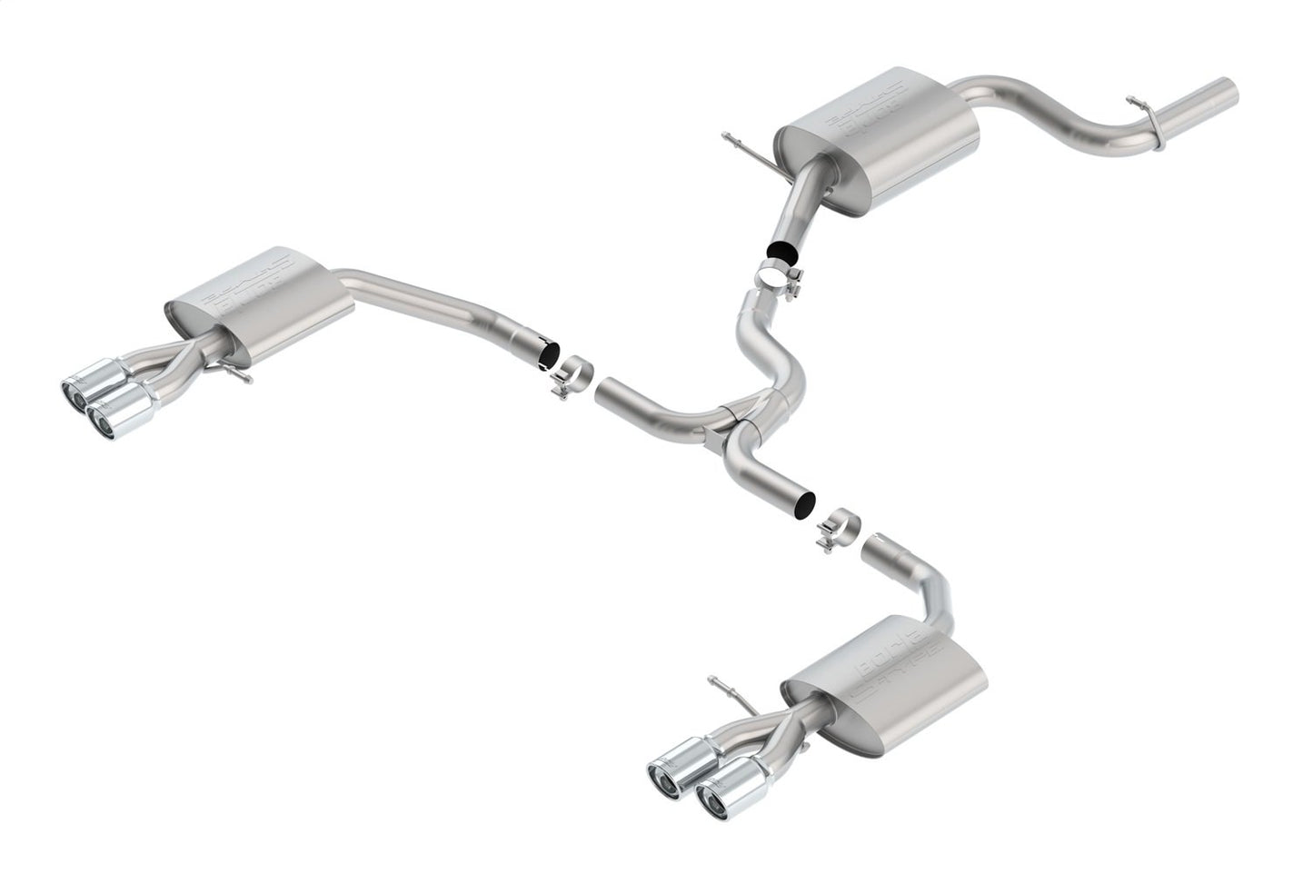 Borla Cat-Back Exhaust System - S-Type | 2016-2018 Volkswagen Passat 3.6L (140705)