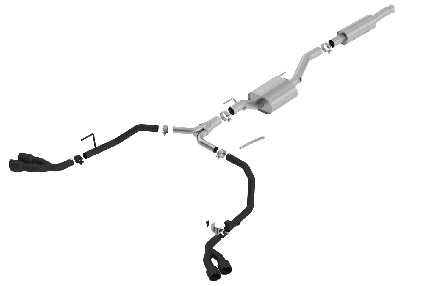 Borla Cat-Back Exhaust System - S-Type | 2020-2020 Jeep Gladiator 3.6L (140815CB)
